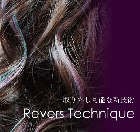 取り外し可能な新技術『Revers Technique(リバーステクニック)』